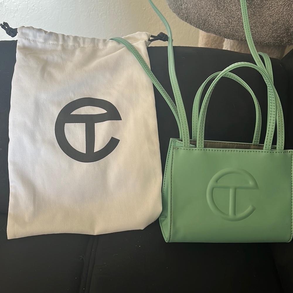 Sage green Telfar mini bag